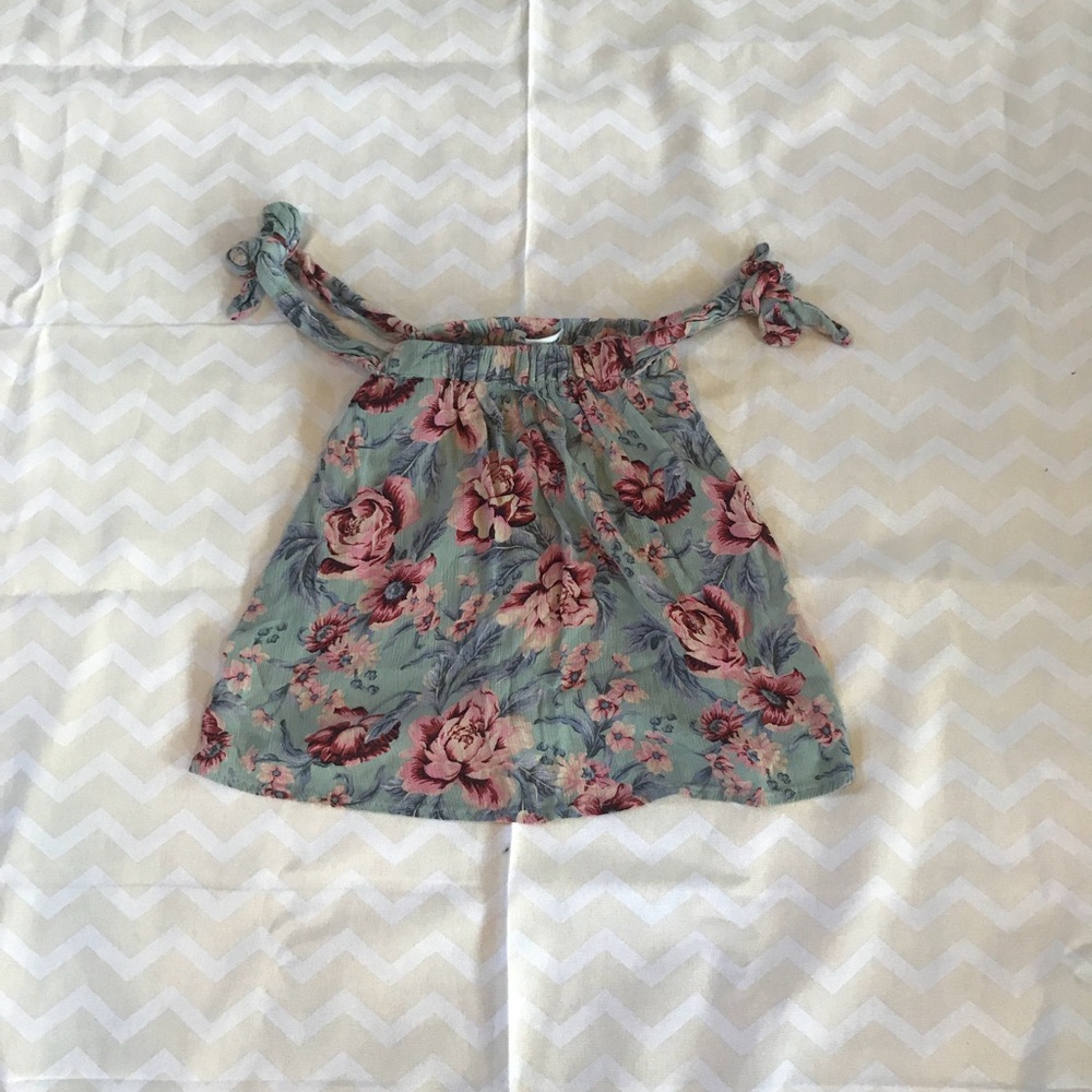 A floral tank top